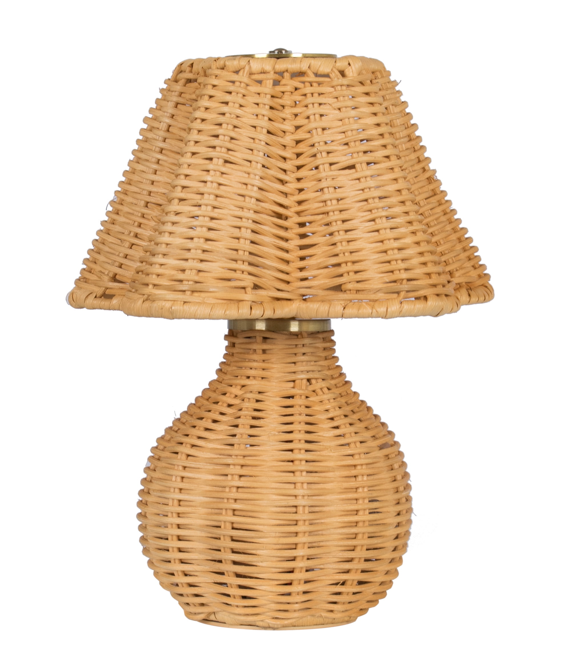 Better Homes & Gardens 9" Rattan Rechargeable Portable Lamp