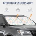 thumbnail image 4 of Bingfone Colorful Butterfly Windshield Sun Shade 2-Piece Foldable Car Front Window Sunshade for Most Sedans SUV Truck-Small, 4 of 6