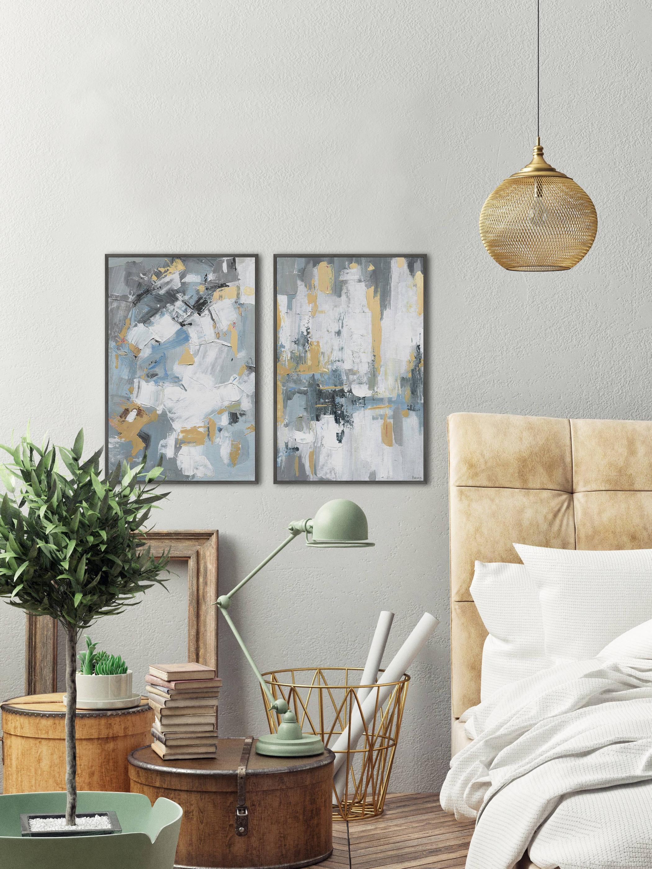 Paint Strokes Diptych