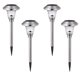 thumbnail image 1 of Luces solares para jardín al aire libre Luces solares de acero inoxidable Iluminación solar impermeable blanca fría para caminos Iluminación de entrada Villa Lawn 4pcs JAMW Sencillez, 1 of 5