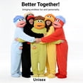 thumbnail image 3 of ZHANGDER Silly Onesie Funny Big Mouth Monster Onesie Fleece Hooded One Piece Soft Plush Loungewear, with Shoes and Comb, 3 of 6