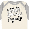 thumbnail image 4 of Inktastic My Dad is a Fantasy Football Legend Boys or Girls Long Sleeve Baby Bodysuit, 4 of 5
