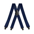 thumbnail image 5 of SGFCWSX Men 3.5cm Strap Cli, Elastic X-Type Formal Adjustable Suspenders Casual Navy, 5 of 6