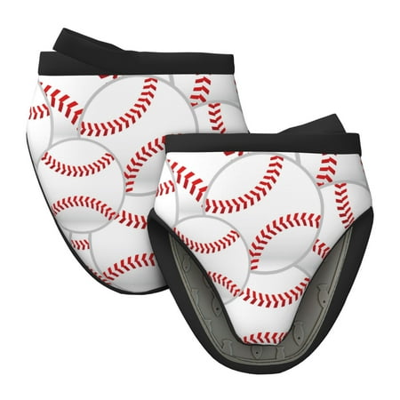 

Qekee Baseballs Print Non-Slip Mini Oven Mitt Silicone Oven Mitts Heat Resistant Kitchen Mittens Pinch Mitts Cooking Mitts