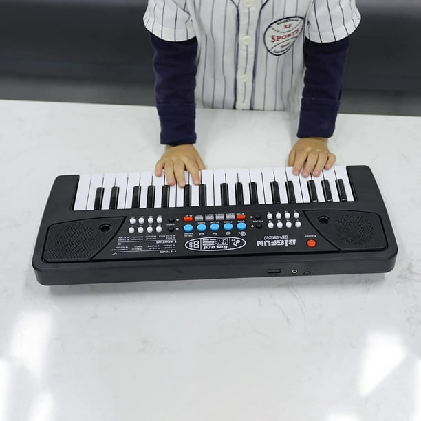 M SANMERSEN Piano pour enfants, pianos à clavier avec microphone, claviers  électroniques, 37 touches, jouets musicaux éducatifs 