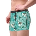 thumbnail image 4 of Disketp Alapaca In Boho Men'S Boxer Briefs,Soft And Breathable Cotton Underwear With Comfortflex Waistband, 4 of 8
