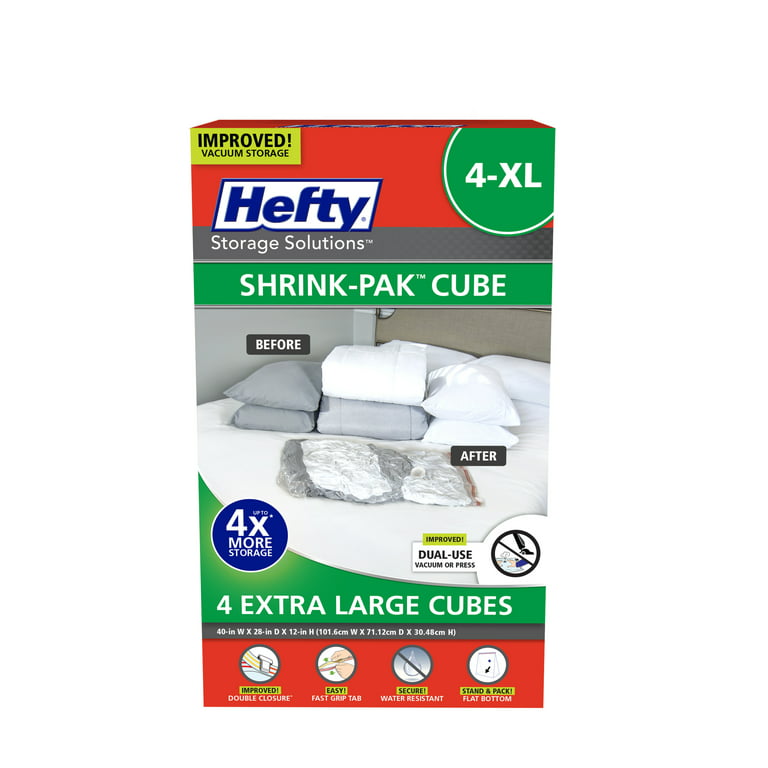  Hefty Shrink-Pak – 6 Extra Large Vacuum Seal Storage