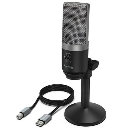 FIFINE PC Microphone for Mac and Windows Computers for Recording,Streaming Twitch,Voice overs,Podcasting for Youtube,Skype