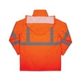 thumbnail image 2 of Ergodyne Glowear 8366 Lightweight Hi Vis Rain Jacket Orange 5X, 2 of 3
