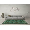 thumbnail image 3 of Ahgly Company Indoor Rectangle Persian Turquoise Blue Traditional Area Rugs, 7' x 10', 3 of 4