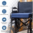 thumbnail image 4 of DMI Foam Seat Cushion for Wheelchair, Office Chair, Car or Kitchen Chair, 18 x 16 x 4 in, Blue, 4 of 10