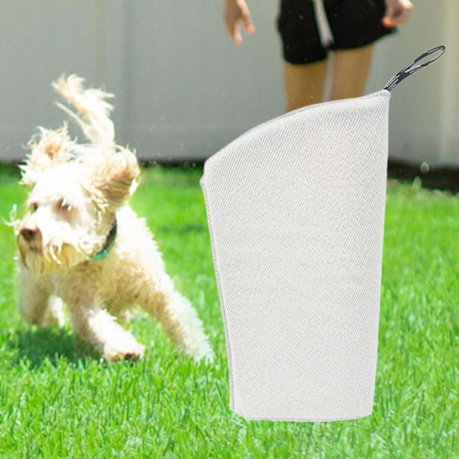 Bothyi Dog Training Arm Sleeve Interactive Bite Resistant Tug Toy for Puppy Playing white
