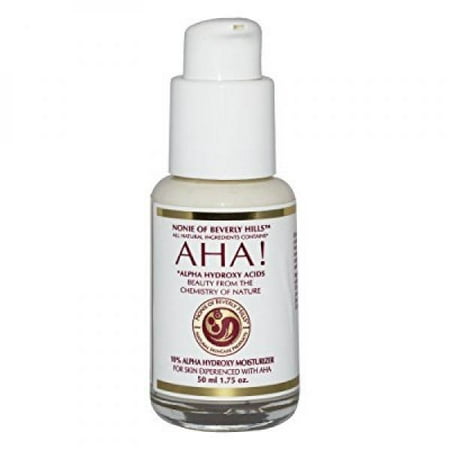 10% Alpha Hydroxy Acid Moisturizer. Best Anti Wrinkle, Anti Aging Dead Cell Exfoliater & Renewer Up To 30% By Nonie Of Beverly Hills AHA! 1.75 (Best Alpha Hydroxy Acid Products)