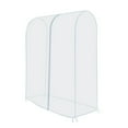 thumbnail image 1 of Garment Rack Cover Transparent PEVA Rail Rack Cover Clear Zip Clothing Dustproof Waterproof Bag Apparel Storage Display, 1 of 9