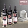thumbnail image 2 of Graflsoa Modern Gold Geometric Wine Rack - Stylish Freestanding Storage for Red, White, and Sparkling Wines - Perfect for Kitchen Countertops or Home Bars, 2 of 6