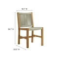 thumbnail image 3 of Vienna Armless Dining Chairs Set of 2 in Natural Natural, 3 of 10