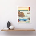 thumbnail image 2 of Choshi Beach, Toura Shimosa Province Utagawa Hiroshige Japanese Woodblock Framed Wall Art Picture Print 12x16 inch, 2 of 5