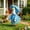 Blue, variant on Raincoat Porch Goose Outfit, Yard Gooses Clothes, Garden Decoration Outfit, Patio Gooses Statue Accessories