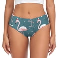 thumbnail image 1 of Balery Flamingo Ropa Interior de Algodón para Mujer con Dibujo – Braguitas Cómodas y Elásticas, Estilo Clásico-Large, 1 of 6