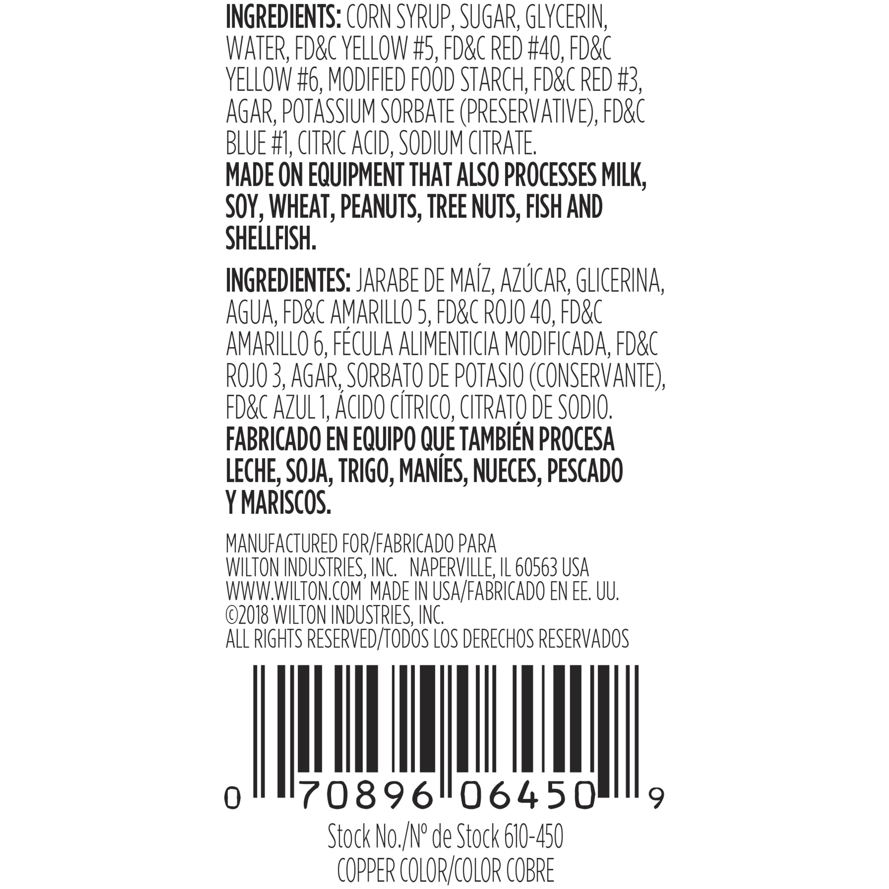 (3 pack) Wilton Copper Food Coloring Edible Gel for Baking & Cake Decorating No Taste 1 oz.