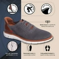 thumbnail image 2 of Marc Joseph New York Men's Charles Ave Hands Free Technology Sneaker, Grey, 12, 2 of 6