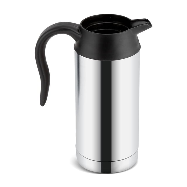 Car Heating Cup, 12V 750ml Stainless Steel Electric Car Kettle Heating Cup Coffee Mug Travel Water Bottle Kitchen Supplies Heating Water Bottle