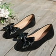 thumbnail image 5 of YLYL Women Ballet Flats Shoes Bowknot Round Toe Low Heel Slip on Fashion Casual Dress Shoes, 5 of 9