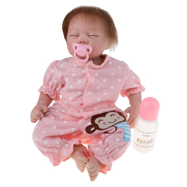 Muñeca Reborn Zulema Huggable de Silicona Completa 20 Pulgadas Modelo de Bebé Recién Nacido Durmiendo