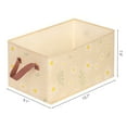 thumbnail image 4 of Unique Bargains Fabric Storage Cube Storage Bin Storage Basket Yellow 15.5*9*8in, 4 of 7