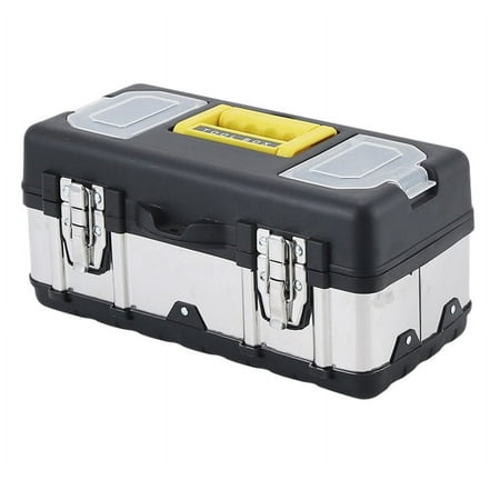 Large Capacity Tool Box Portable Large Hardware Storage Box Home Car Repair Tool Box 17 Inch Stainless Steel Tool Box1 * Toolbox