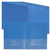 ECR4Kids 2-Pocket Parent-Teacher Classroom Communication Folder, Blue, 36-Piece