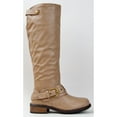 thumbnail image 2 of Qupid RELAX-39 Basic Casual Knee High Stacked Heel Buckle Riding Boot, 2 of 4