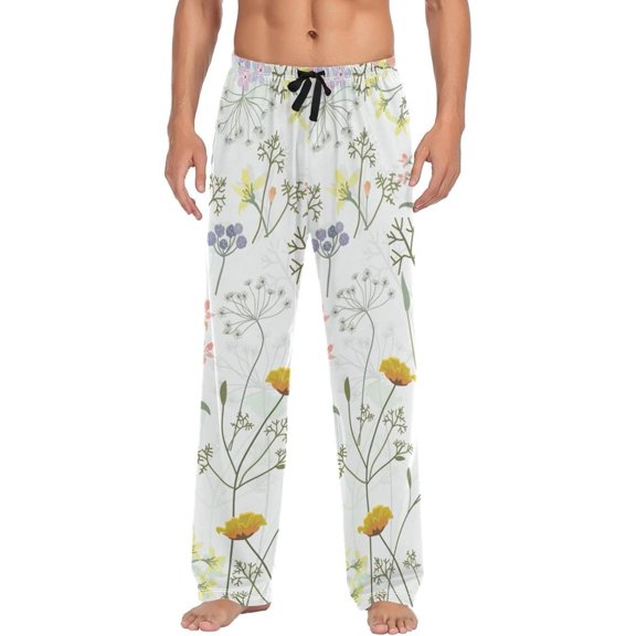 GZHJMY Wildflowers Pajama Pants, Mens Lounge Pants Super Soft Men Pajama Bottoms, Christmas New Year Birthday Father's Day Gifts, XX-Large