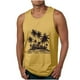 thumbnail image 1 of Camisetas de Tanque de los Hombres Tanque de los Hombres Incolor Gradiente de Impresión Cuello Redondo Correa Delgada Fuga Atrás Regular Casual Deportes Blusas de Tanque, 1 of 5