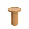 thumbnail image 6 of Christopher Knight Home 17" Round End Table with Rubberwood Pedestal Base, Natural, 6 of 8