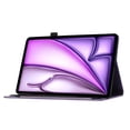 thumbnail image 6 of Allytech Flip Wallet Case for iPad Air 13-Inch M2 (2024), Auto Sleep/Wake, Pencil Holder & Card Slots, Lovely Pattern PU Leather Shockproof Slim Fit Kickstand Case - Purple, 6 of 7