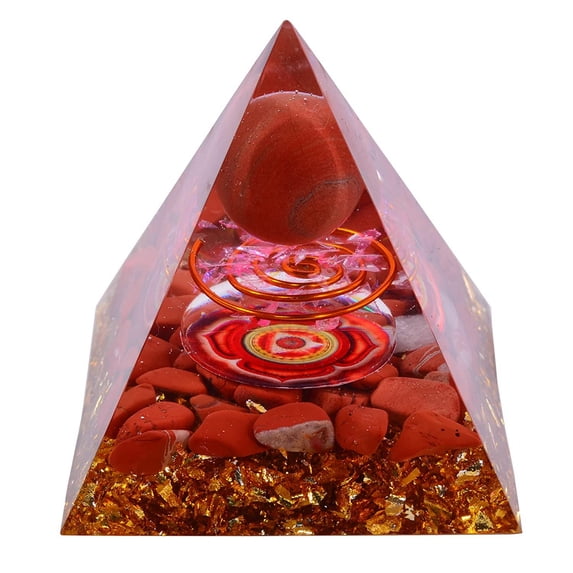 JINSIJU Pyramid Crystal Ball with Bright Color Crafts Home Decoration