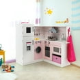 thumbnail image 4 of Gymax Kids Corner Kitchen Play Set w/ Lifelike Sound & Sparkling Light Gift for Age 3+, 4 of 10