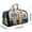 E, variant on Retro Camping Trailer Quilted Duffle Bag Colorful Pine Tree Travel Tote Men Women Weekender Bag (3D,18 * 9 * 9 inch)