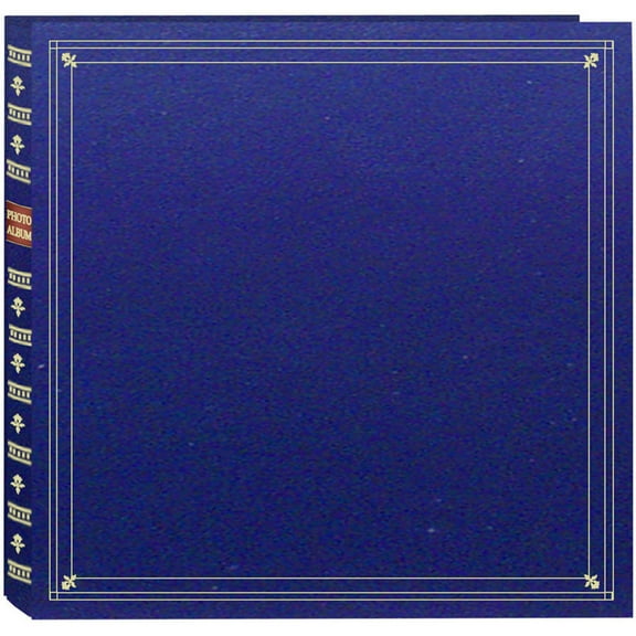 12-at-a-time MP46 Royal-Blue album w memo area 4x6 pocket pages - 4x6
