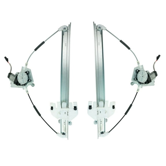 TRQ Window Regulators w/ Motor Front Left & Right Pair Set for Jeep Liberty WRA50886