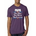 thumbnail image 1 of Wild Bobby,Papa The Man The Myth The Legend Best Daddy Father Gift, Father's Day, Men Premium Tri Blend Tees, Vintage Purple, 2XL, 1 of 3