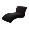 thumbnail image 1 of Cover Washable Sofa Slipcovers Cover Stretch Chaise Black, 1 of 8