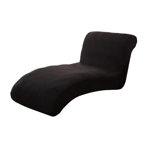 Lounge Chaise Covers Indoor Chair Cover for Living Room Bedroom Black
