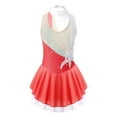 thumbnail image 2 of DPOIS Kids Girls Roller Figure Ice Skating Dress Sequins Leotard Dress Ballet Dance Skirt, 2 of 7