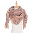 thumbnail image 1 of Women Winter Scarf Triangle Knitted Scarf Casual Ladies Plaid Pashmina Shawl and Wrap Female Foulard Scarves Echarpe Bufanda, 1 of 5