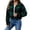 Army Green-Button Down Shirts, variant on Cropped Flannel Jacket Women Fleece Button Down Crop Plaid Shacket Lapel Collar Sherpa Fall Jackets Winter Coats