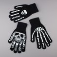 thumbnail image 3 of Ticikt Skeleton Gloves, Luminous Skull Bone Knit Gloves, Halloween Costume Party Cosplay Accessory for Adult,Black2, 3 of 7