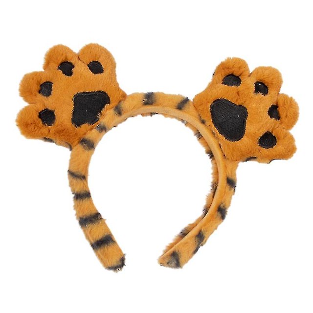 Diadema con orejas de tigre Diadema de tigre con cola Diademas con forma de pata de tigre Suministros para fiestas