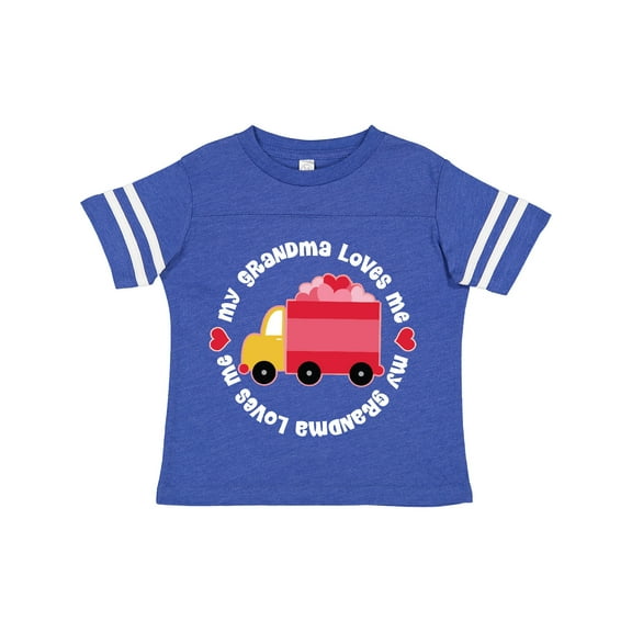 Inktastic Grandma Loves Me Valentine Truck Kids Boys or Girls Toddler T-Shirt